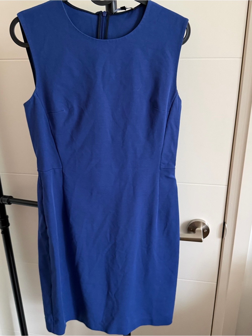 Theory Sleeveless Cobalt Sheath Dress